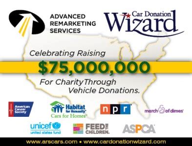 car donation wizard|advanced remarketing services car donation.